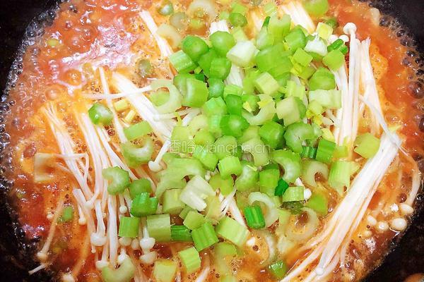 番茄金针菇汤的做法图解13