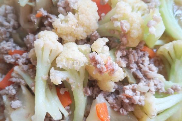 肉末花菜的做法图解7