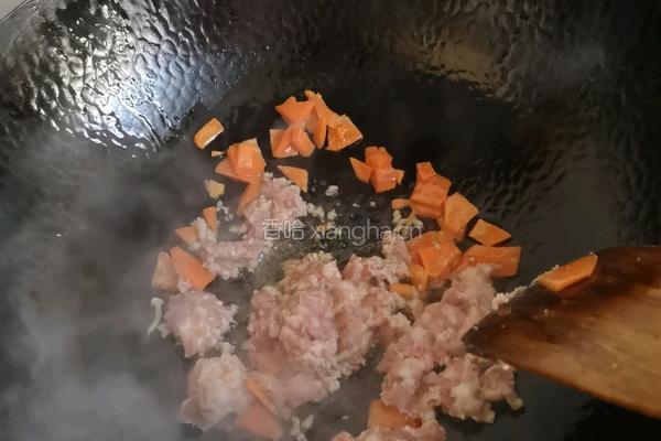 肉末花菜的做法图解4