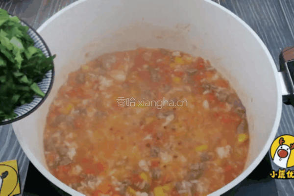 番茄牛肉烩饭的做法图解10