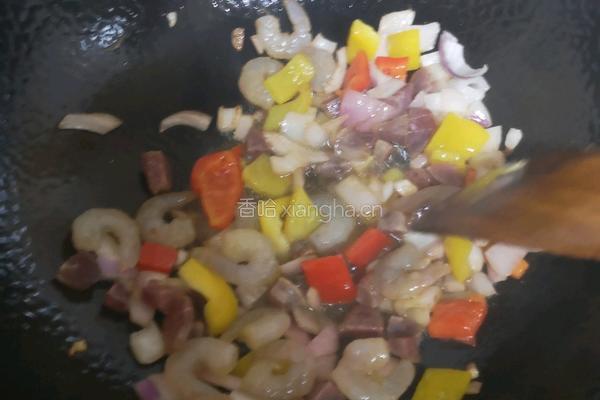 什锦炒饭的做法图解4