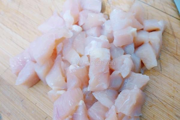 鸡肉素三丁的做法图解2