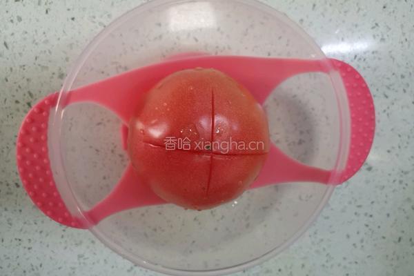 宝宝8个月鸡蛋柿子面的做法图解1