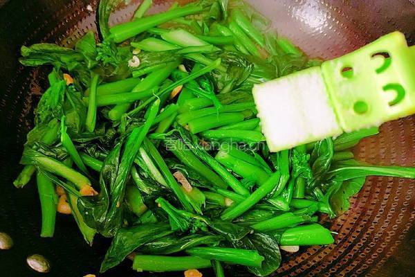 清炒菜心的做法图解10
