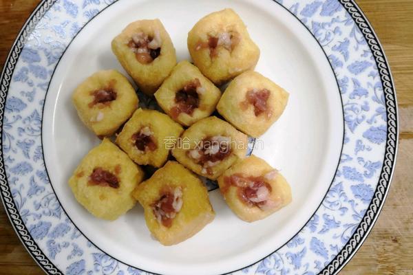 豆腐泡酿肉的做法图解10