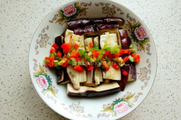 香蒜蒸茄子的做法图解6