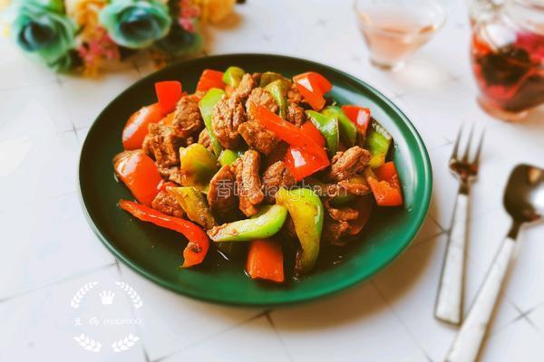 彩椒炒牛肉的做法图解8