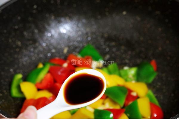 彩椒炒牛肉的做法图解9