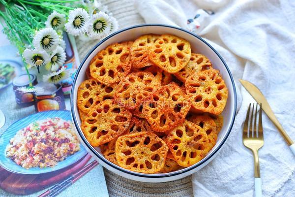 酥到掉渣的炸藕片的做法图解11