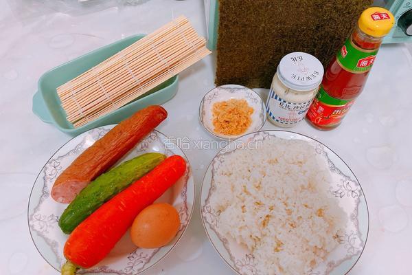 紫菜包饭（肉松）的做法图解1