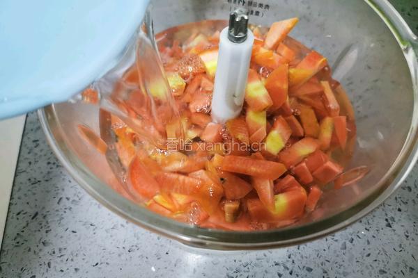 红萝卜麦片粥的做法图解4