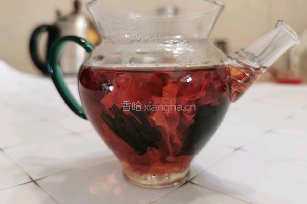 玫瑰洛神花茶的做法图解7