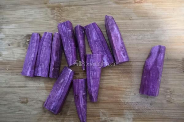 桂花西米紫薯糕的做法图解2