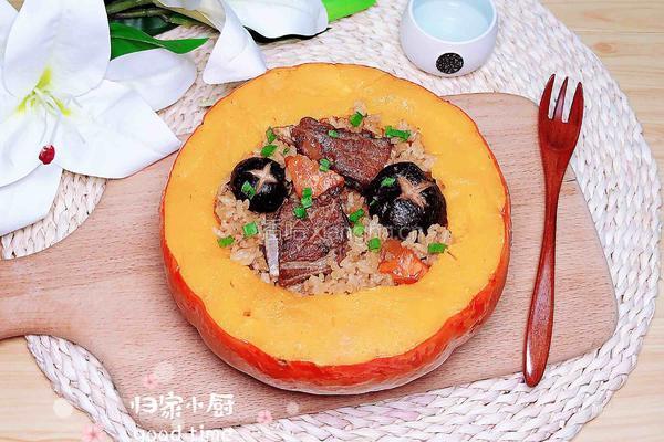 金瓜蒸香菇排骨饭的做法图解18