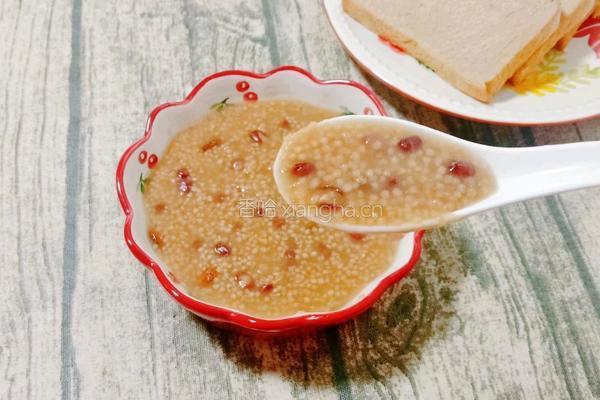 小米红豆粥