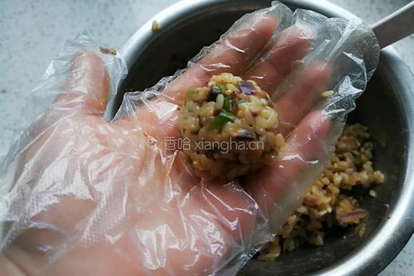 香菇糯米烧麦的做法图解20