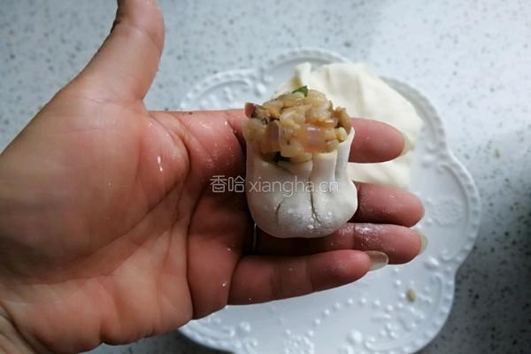 香菇糯米烧麦的做法图解22
