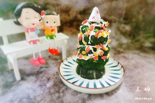 西兰花圣诞树的做法图解11