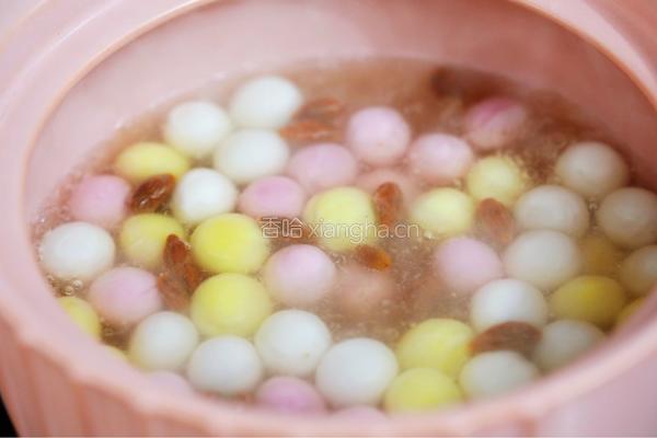 蛋花酒酿汤圆的做法图解6