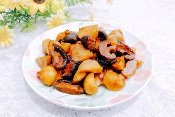 板栗烩香菇的做法图解17