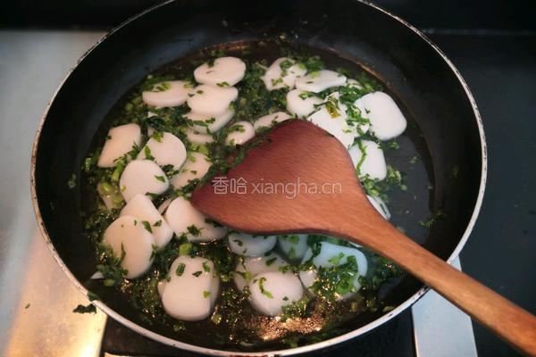 萝卜缨子炒年糕的做法图解17