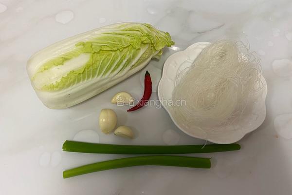 蒜蓉粉丝娃娃菜的做法图解1