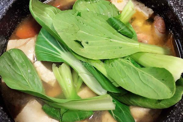 海鲜豆腐蔬菜煲的做法图解13