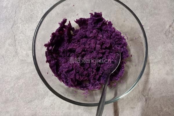 开口紫薯酥的做法图解3