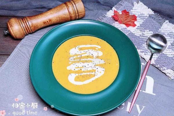 奶油南瓜小米浓汤的做法图解18