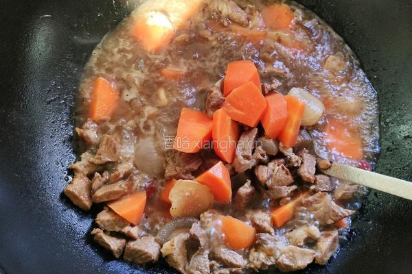 胡萝卜炖牛肉牛腩的做法图解5