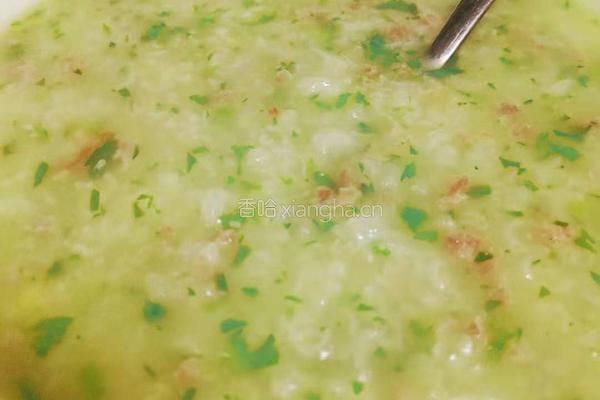 青菜瘦肉粥的做法图解7