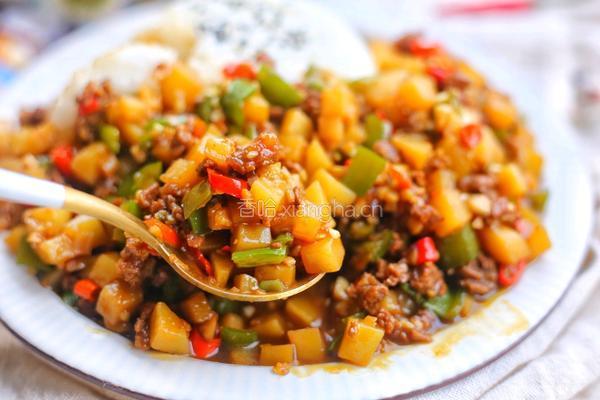 土豆肉末盖饭的做法图解15