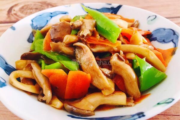 青椒炒蘑菇的做法图解7