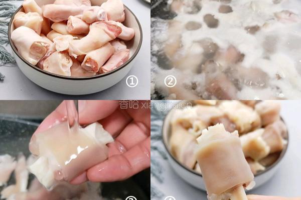 白果焖羊蹄冬日养身滋补菜的做法图解1