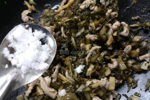 雪菜肉丝面的做法图解3