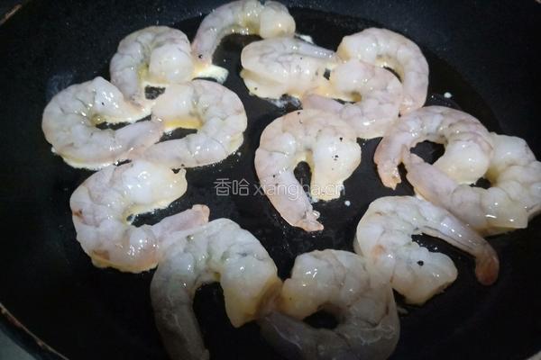 黑胡椒碎煎虾仁的做法图解8