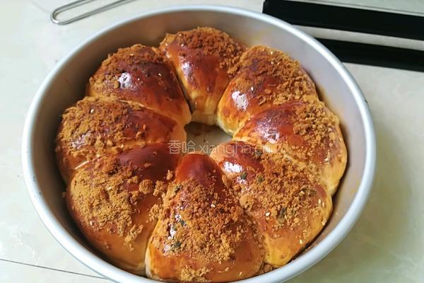 蜜豆海苔肉松面包的做法图解11