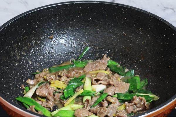 葱爆牛肉片的做法图解8