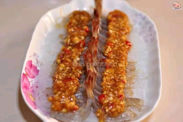 蒜蓉粉丝开背虾 的做法图解7