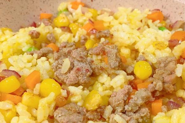 金黄鹅肝炒饭的做法图解9