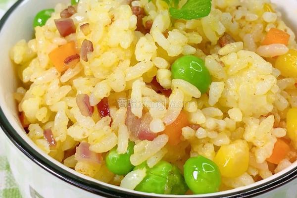 金黄鹅肝炒饭的做法图解11