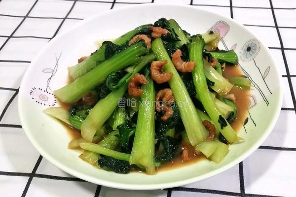 海米炒塔菜的做法图解1