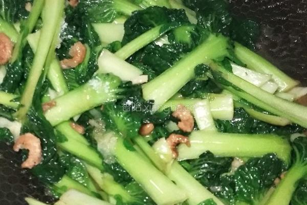 海米炒塔菜的做法图解12