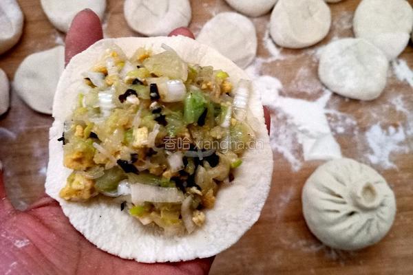 卷心菜素馅包子的做法图解18