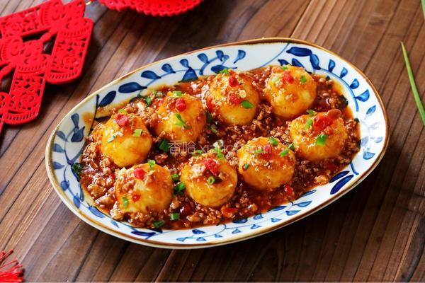 团团圆圆肉末土豆球的做法图解13