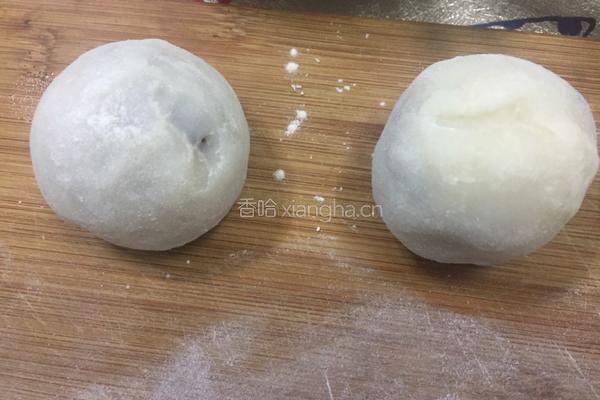 雪媚娘蛋黄酥的做法图解17