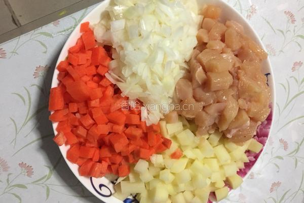咖喱鸡肉饭的做法图解2