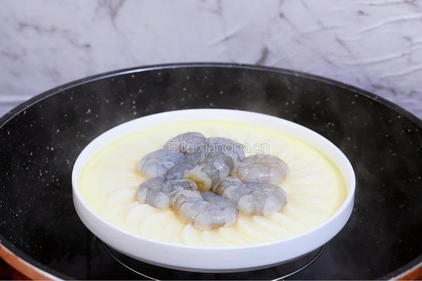 鸡蛋豆腐蒸虾仁的做法图解11