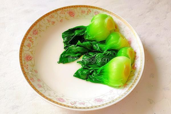 香菇油菜的做法图解5