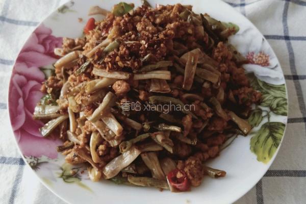卜豆角炒肉末的做法图解10